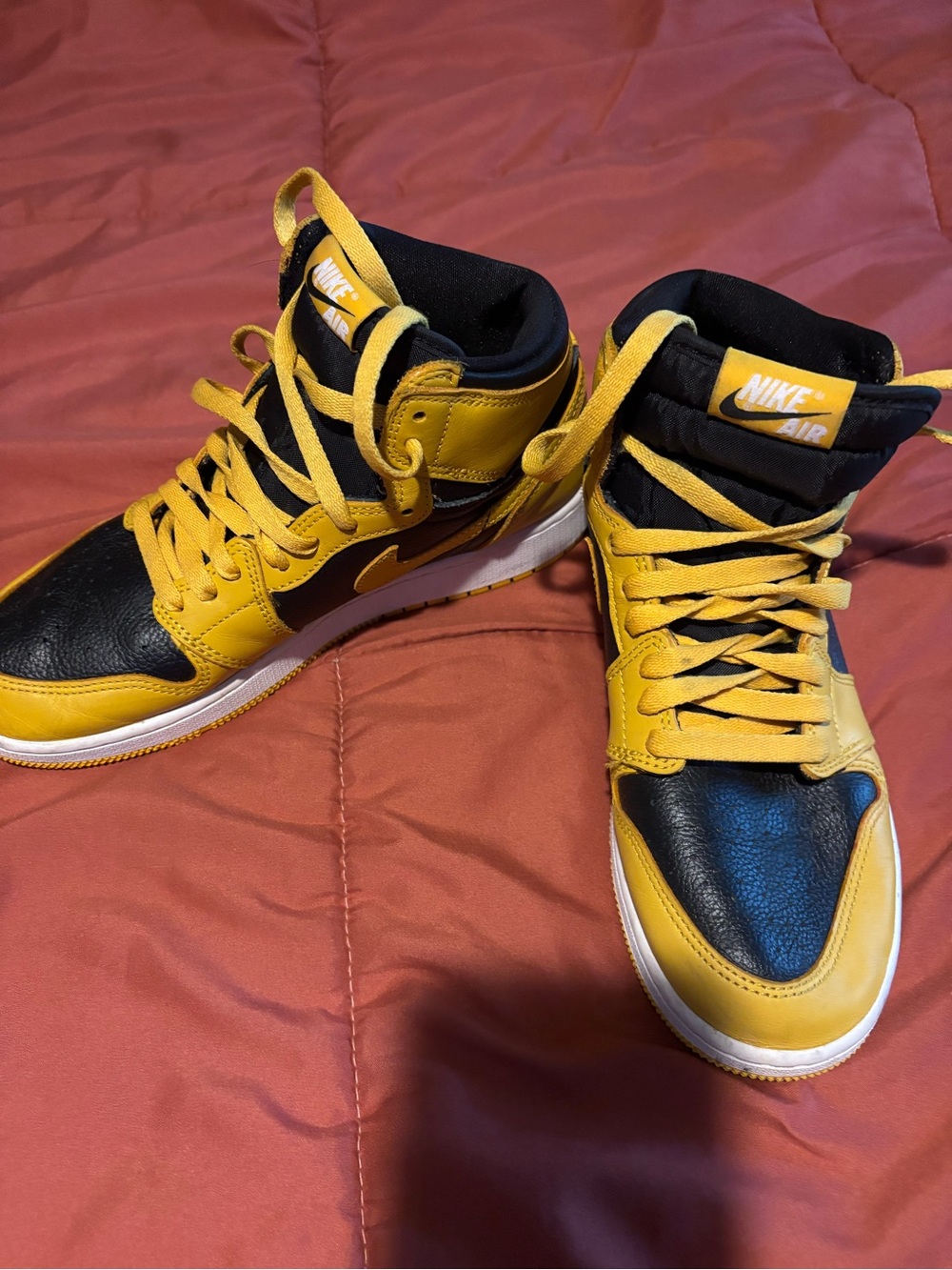 Nike Men’s High-Top Sneakers - Black & Yellow